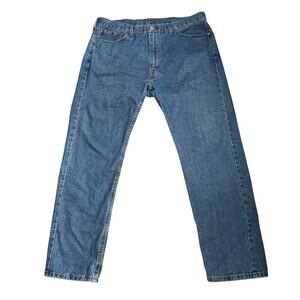 Levi's 505 Jeans Mens Size 40x32 Medium Wash Blue Denim High Rise Straight Leg
